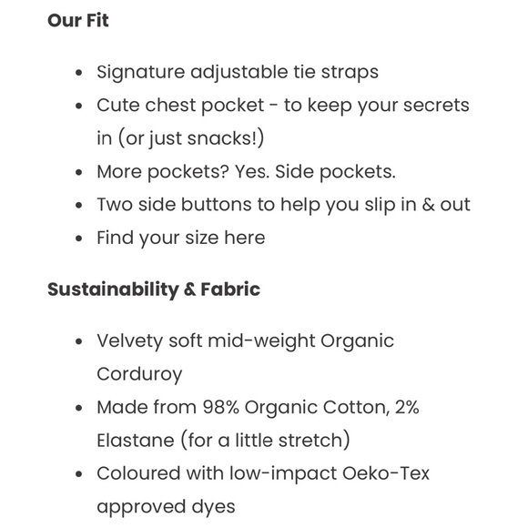 Lucy & Yak Mini Pini Corduroy Heart Print Dress - Picture 9 of 12